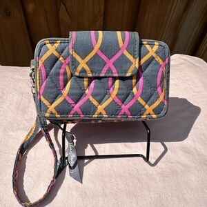 Vera Bradley "Jazzy Swirls" Wallet/Phone Holder Wristlet
